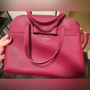 Maroon Kate Spade Leather Purse
